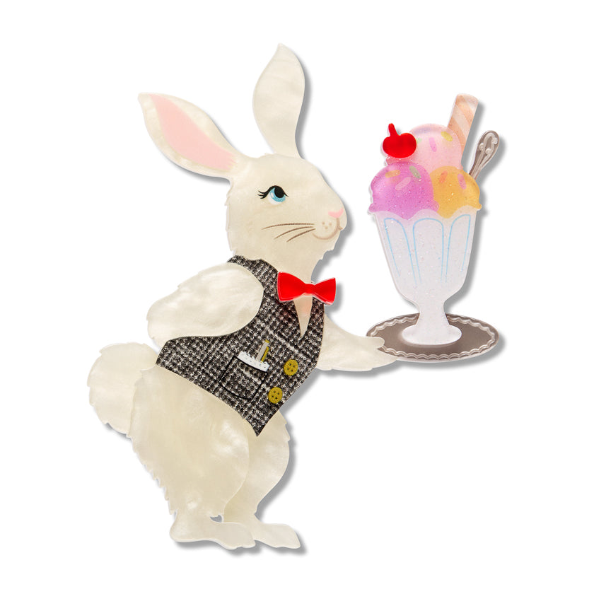 Erstwilder x Fleur Harris Rabbit Waiter Brooch ~ The Magic Faraway Tree 2026 Collection ~