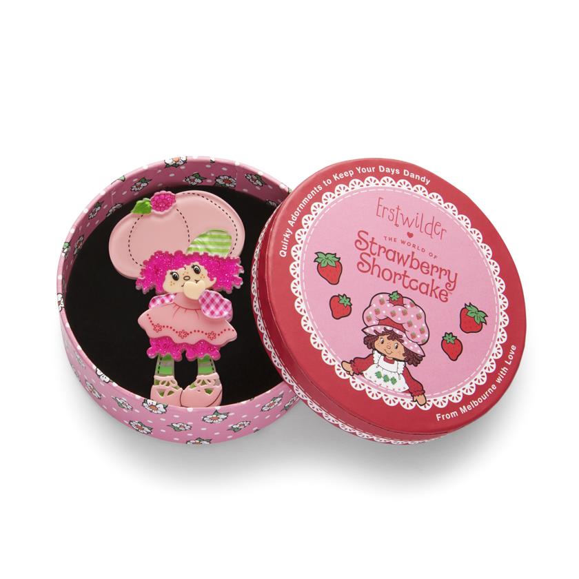Erstwilder Raspberry Tart Brooch with Gift Box ~The World of Strawberry Shortcake~