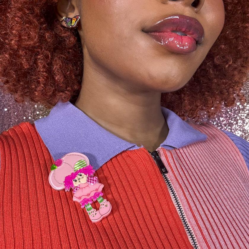 Erstwilder Raspberry Tart Brooch with Gift Box ~The World of Strawberry Shortcake~