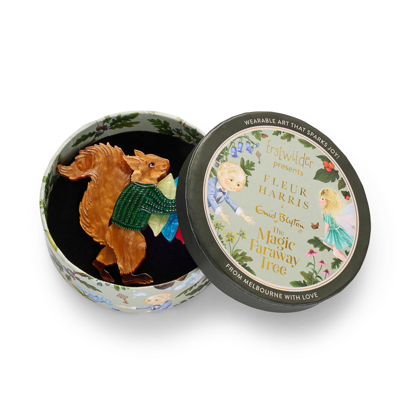 Erstwilder x Fleur Harris Red Squirrel Brooch ~ The Magic Faraway Tree 2026 Collection ~
