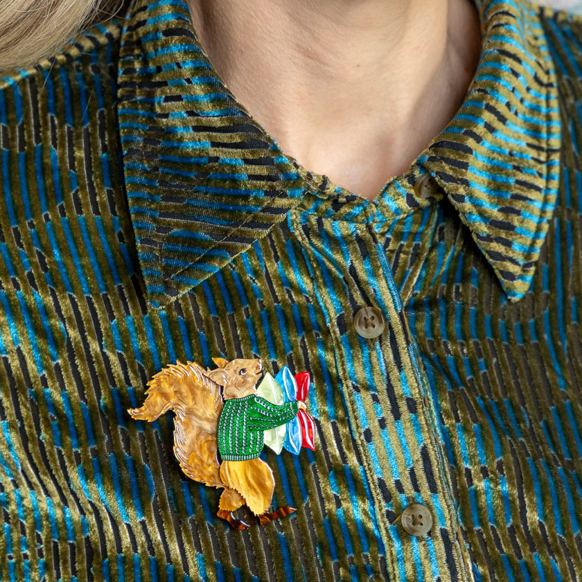 Erstwilder x Fleur Harris Red Squirrel Brooch ~ The Magic Faraway Tree 2026 Collection ~