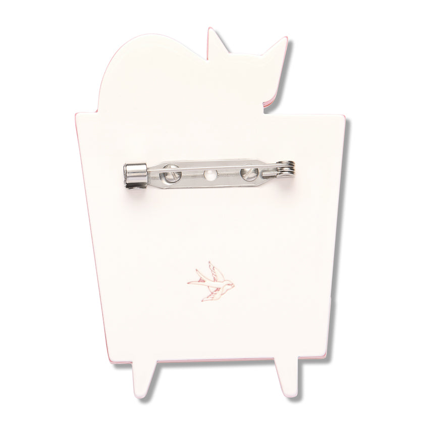 Erstwilder Retro Static TV & Cat Brooch ~2026 Midnight Mischief Collection~