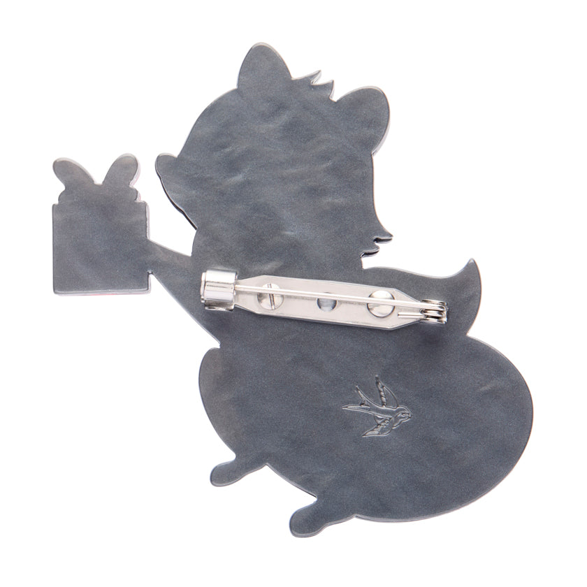 Erstwilder Rhi-Rhi the Raccoon Brooch ~Merry Menagerie Collection~