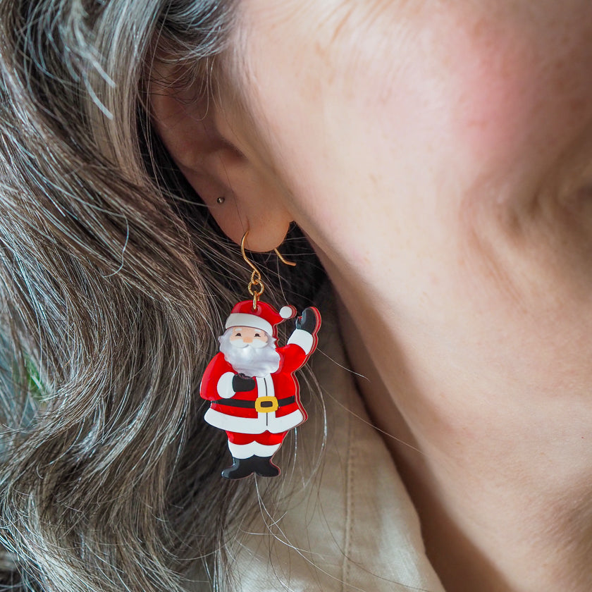 Erstwilder Santa's Surprise Drop Earrings ~Merry Menagerie Collection~