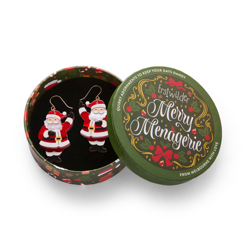Erstwilder Santa's Surprise Drop Earrings ~Merry Menagerie Collection~