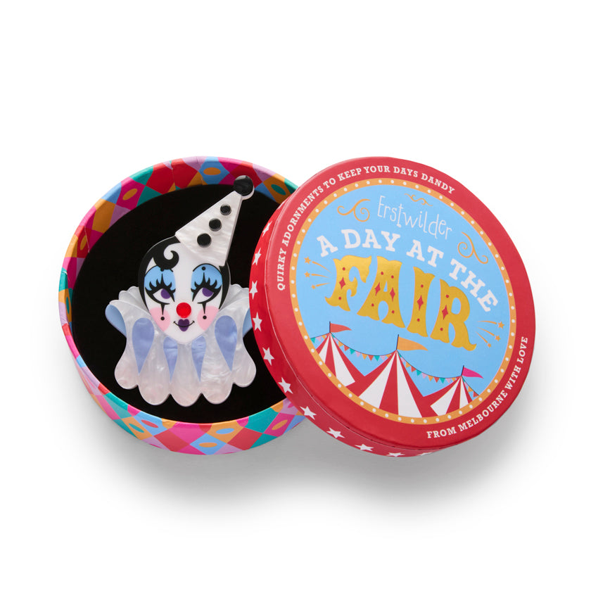 Erstwilder Send in the Clown Brooch with Gift Box  ~A Day At The Fair~