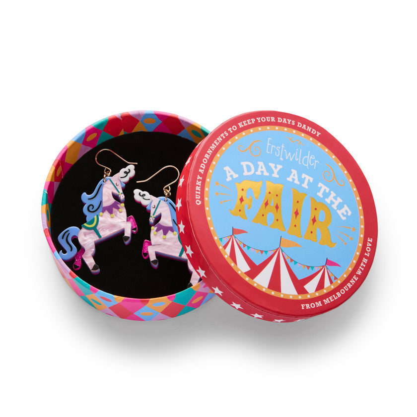 Erstwilder Show Pony Pierced Earrings with Gift Box ~A Day At The Fair~