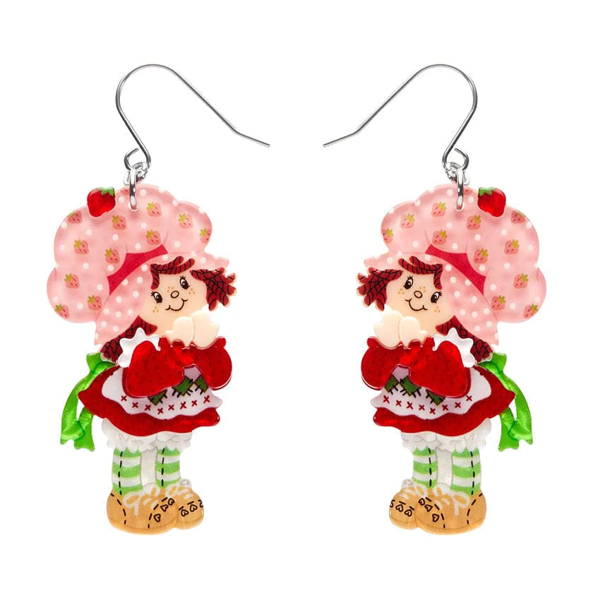 Erstwilder "Simple Strawberry Pleasures" Drop Pierced Earrings with Gift Box