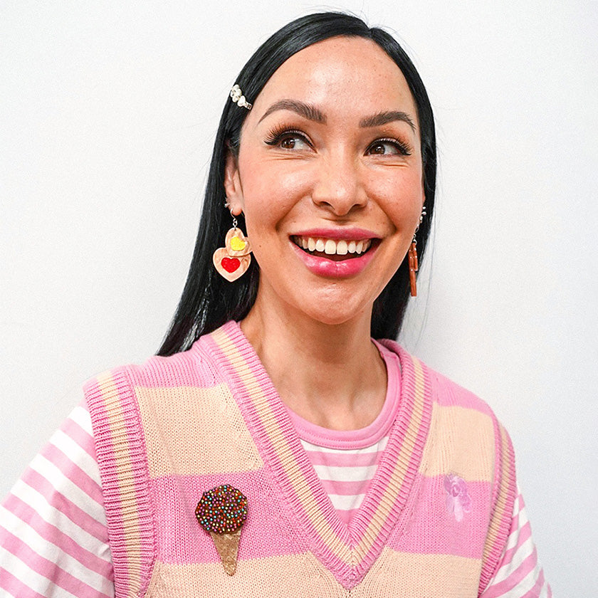 Erstwilder x Katherine Sabbath Sprinkles Ice Cream Cake Cone Brooch ~Designed in Melbourne~