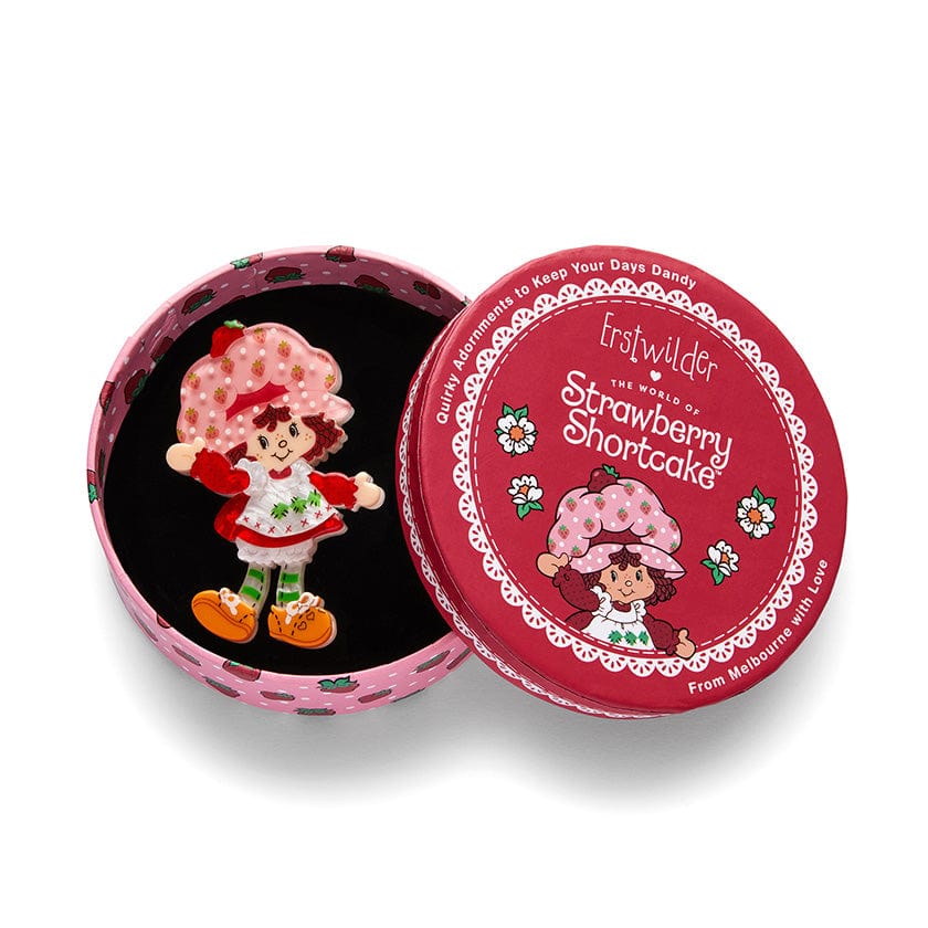 Erstwilder "Strawberry Shortcake" Brooch with Gift Box ~Designed in Melbourne~