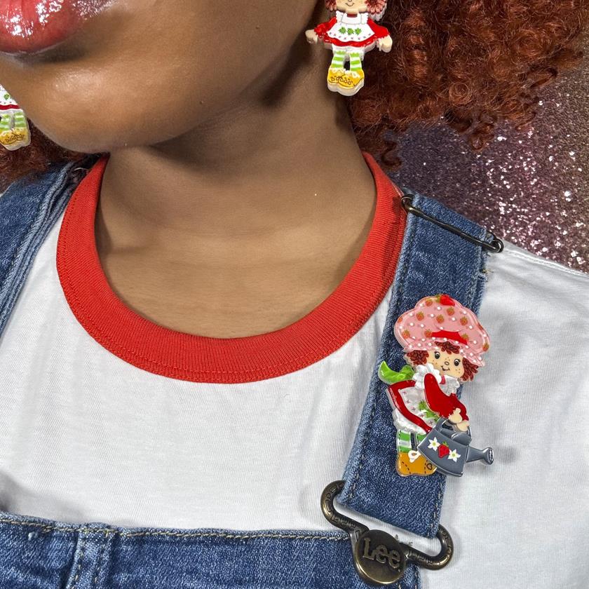 Erstwilder Strawberry Gardening Brooch with Gift Box ~The World of Strawberry Shortcake~