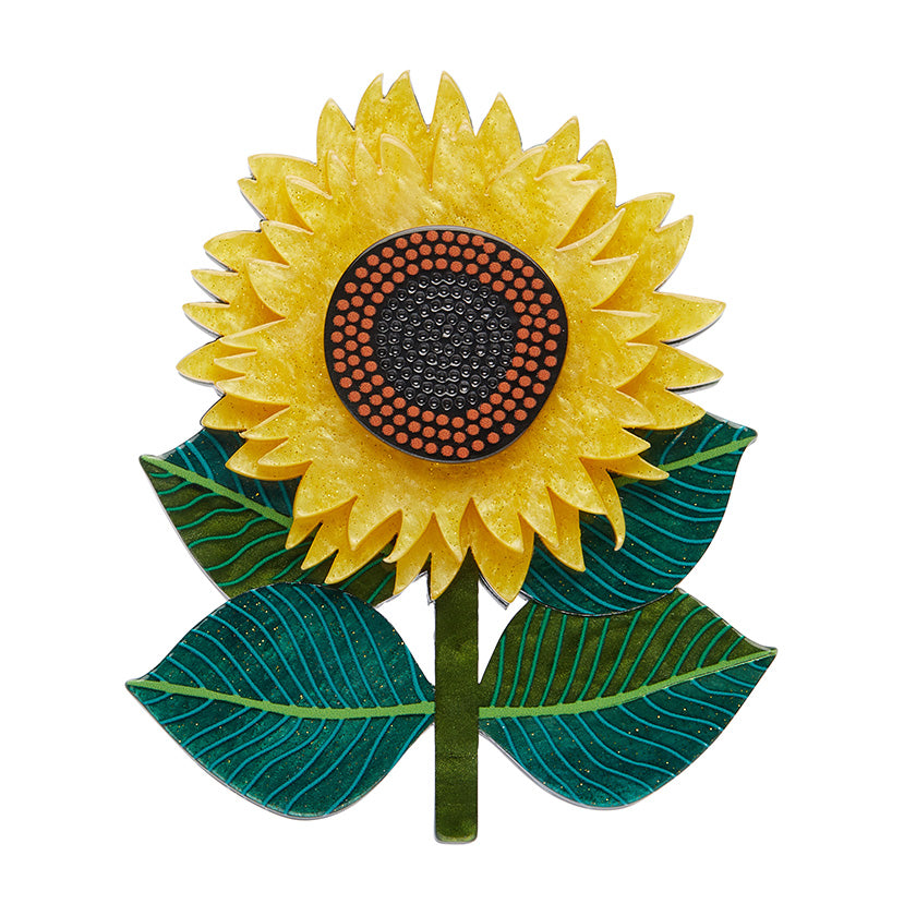 Erstwilder x Jocelyn Proust Sunshine and Smiles Sunflower Brooch with Gift Box
