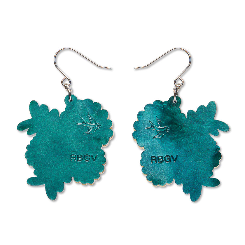 Erstwilder x Royal Botanic Gardens Victoria Sunshine Wattle Flower Drop Earrings ~2026 Collection~