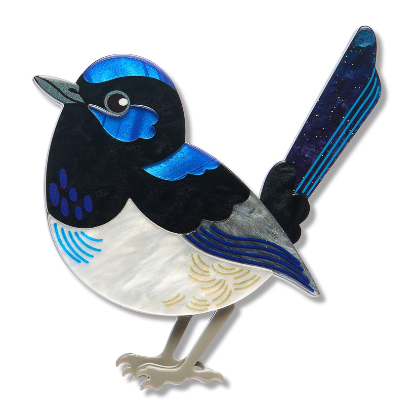 Erstwilder x Royal Botanic Gardens Victoria Superb Fairy Wren Bird Brooch ~2026 Collection~