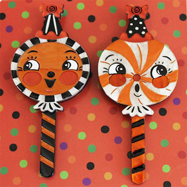 Johanna Parker x Lipstick & Chrome Sweet Treats Halloween Brooches Set of Two