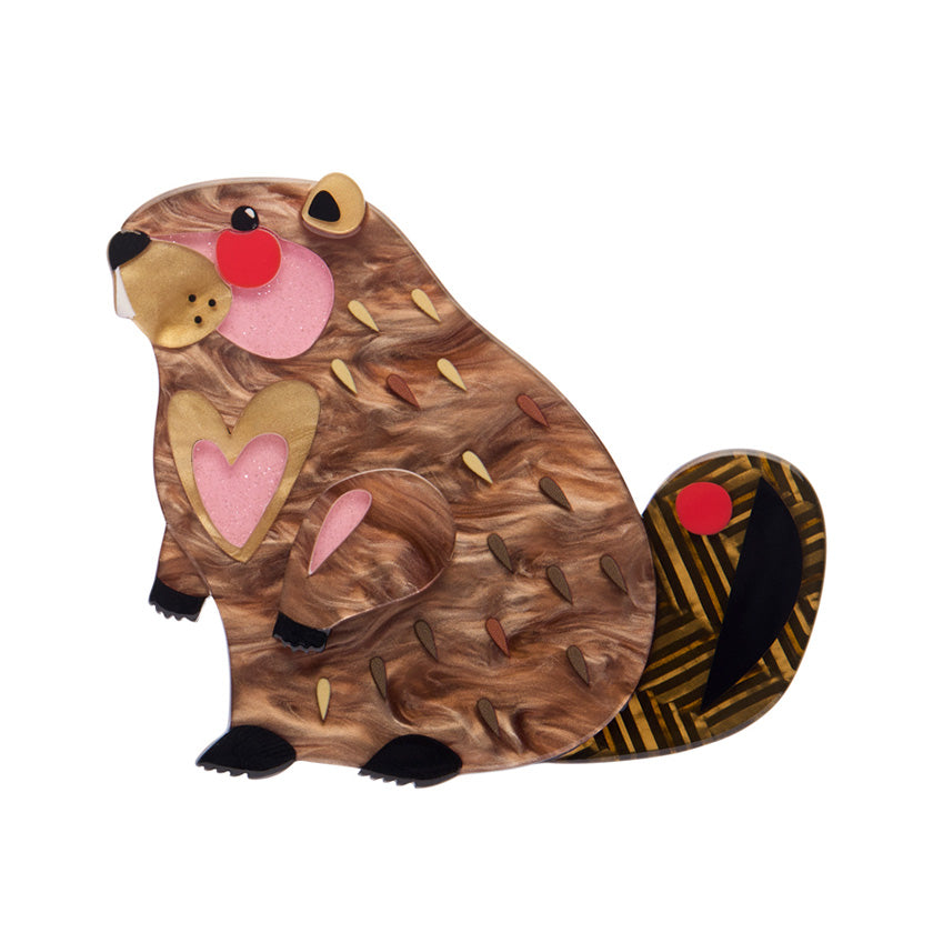 Erstwilder x Pete Cromer The Busy Beaver Brooch ~North America Collection~