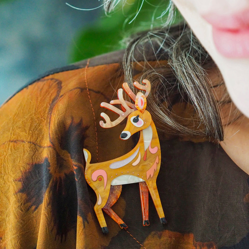 Erstwilder x Pete Cromer The Dainty Deer Brooch ~North America Collection~