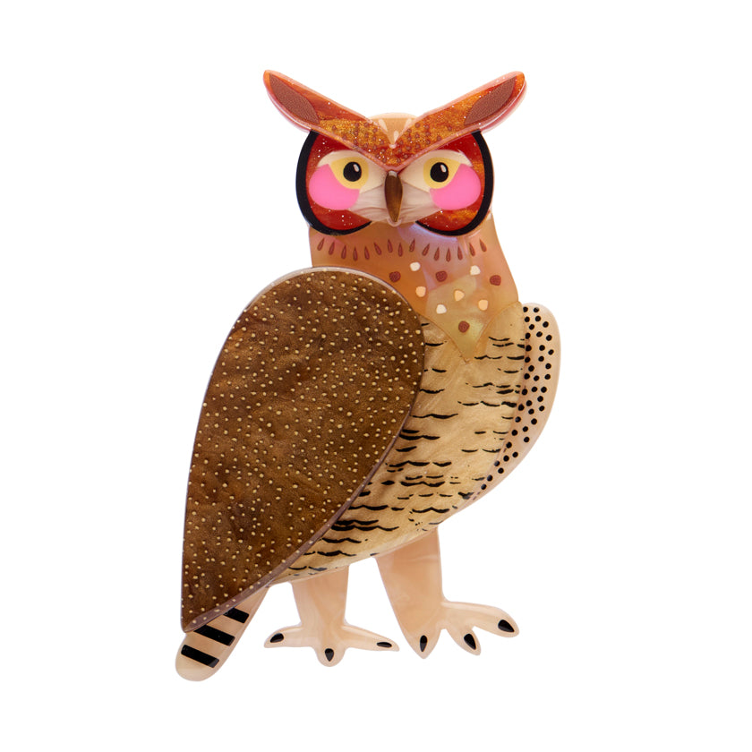 Erstwilder x Pete Cromer The Grand Great Horned Owl Brooch ~North America Collection~