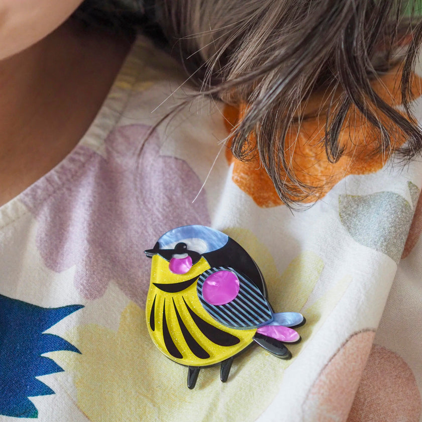 Erstwilder x Pete Cromer The Melodious Magnolia Warbler Brooch *GIFT WITH PURCHASE ONLY*