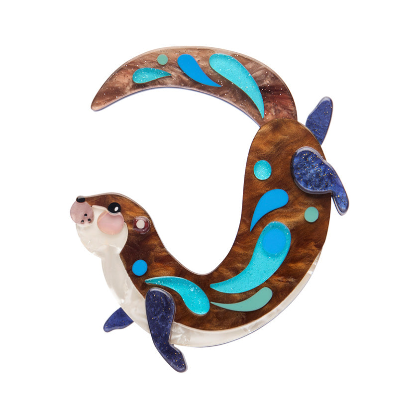 Erstwilder x Pete Cromer The Outgoing Otter Brooch ~North America Collection~