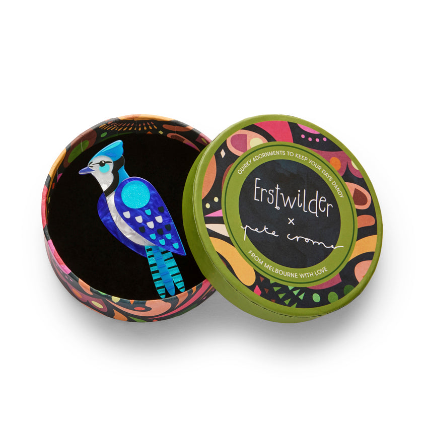 Erstwilder x Pete Cromer The Boisterous Blue Jay Brooch ~North America Collection~