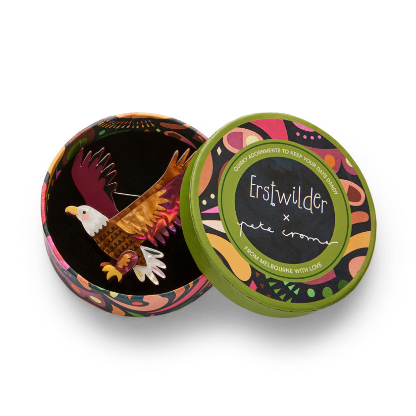 Erstwilder x Pete Cromer The Bold Bald Eagle Brooch ~North America Collection~