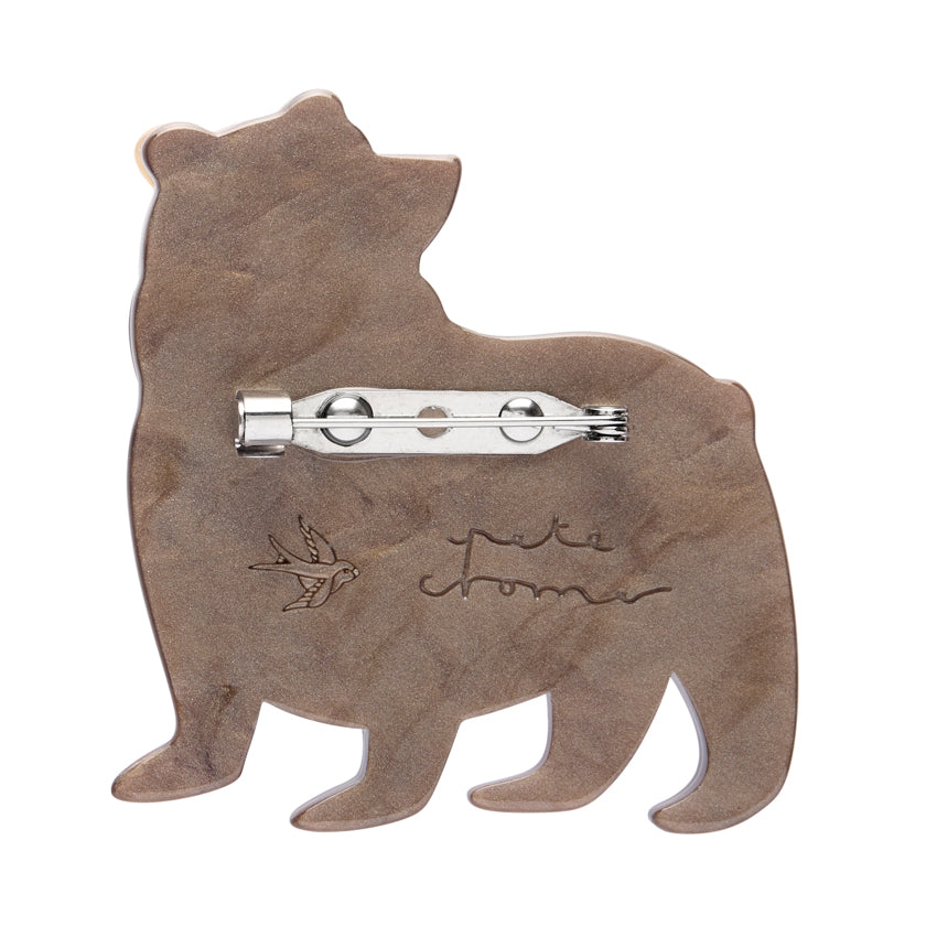 Erstwilder x Pete Cromer The Brawny Brown Bear Brooch ~North America Collection~