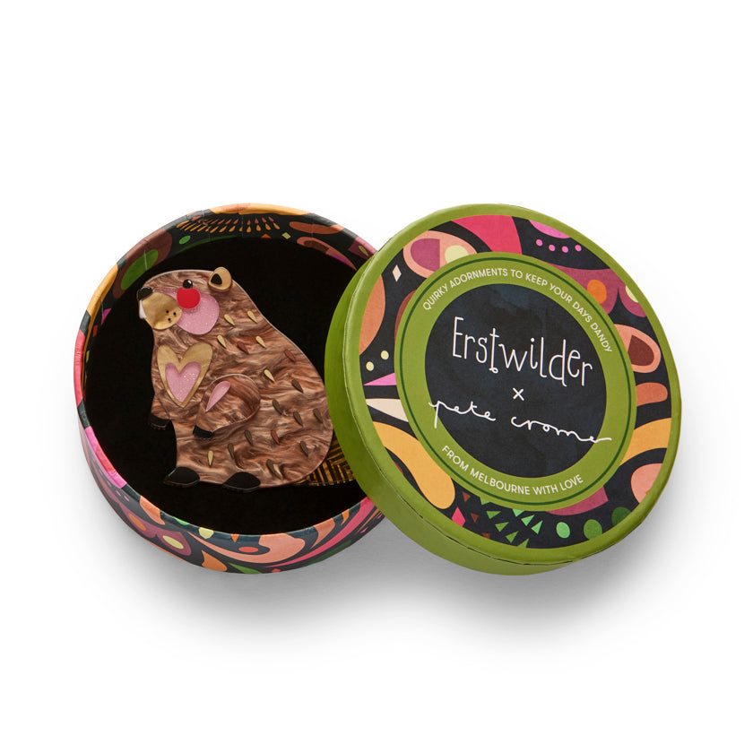 Erstwilder x Pete Cromer The Busy Beaver Brooch ~North America Collection~