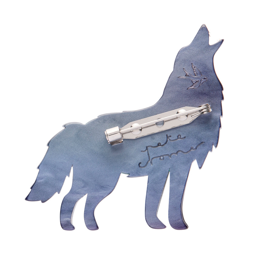 Erstwilder x Pete Cromer The Gallant Gray Wolf Brooch ~North America Collection~