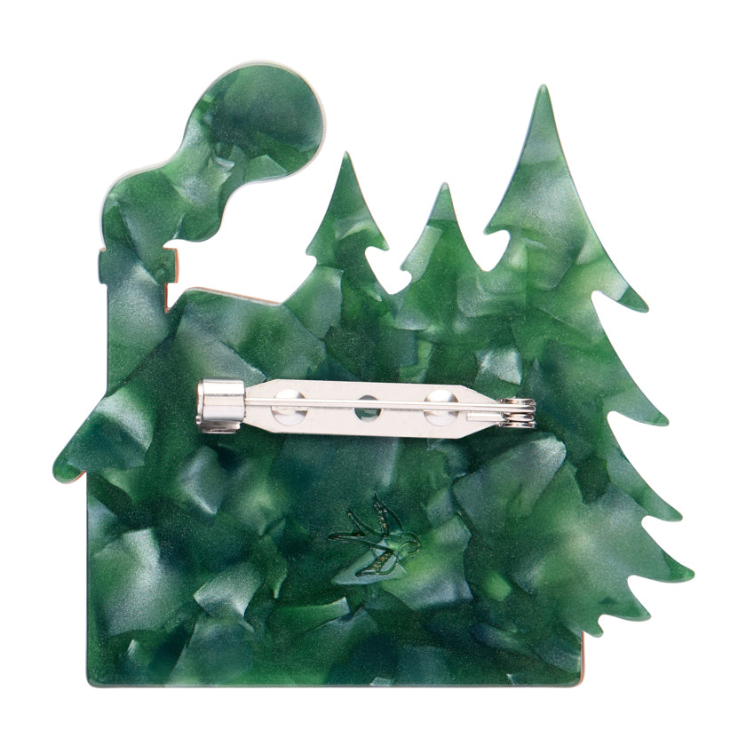 Erstwilder The Sweetest Cabin Gingerbread House Brooch ~Merry Menagerie Collection~