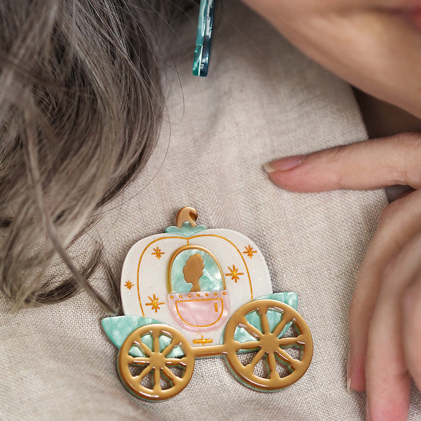 Erstwilder "'Til Midnight" Princess Coach Brooch Designed in Melbourne, Australia