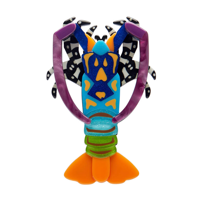 Erstwilder Tropical Rock Lobster Brooch with Gift Box  ~Great Barrier Reef Collection~