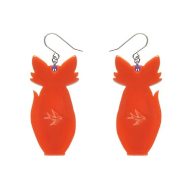 Erstwilder "Varuka Fox" Drop Pierced Earrings with Gift Box
