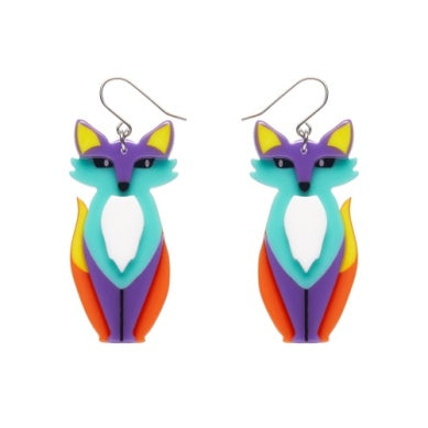 Erstwilder "Varuka Fox" Drop Pierced Earrings with Gift Box