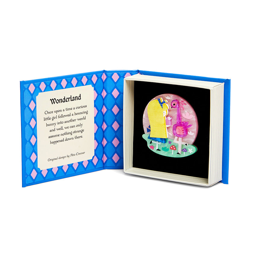 Erstwilder "Wonderland" Alice Brooch Designed in Melbourne, Australia