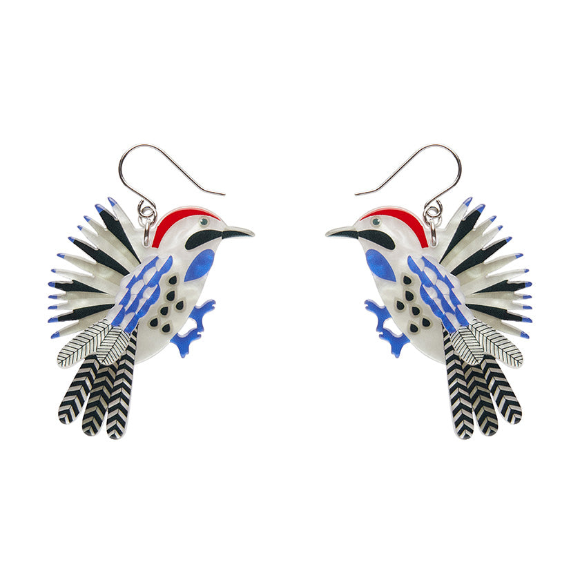 Erstwilder x Jocelyn Proust Wondrous Woodpecker Bird Pierced Earrings with Gift Box