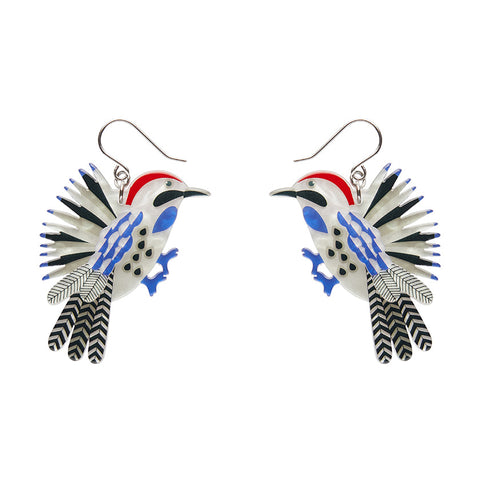 Erstwilder x Jocelyn Proust Wondrous Woodpecker Bird Pierced Earrings with Gift Box