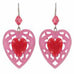Tarina Tarantino Candy Cupid Pierced Earrings (Pink & Red) - Belle Fleur Boutique