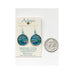Adajio Caribbean Blues Disc with Sunrise Overlay Pierced Earrings ~Made in Colorado~ - Belle Fleur Boutique