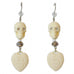Tarina Tarantino Happy Together "Caterina" Sugar Skull Drop Earrings (Ivory) - Belle Fleur Boutique
