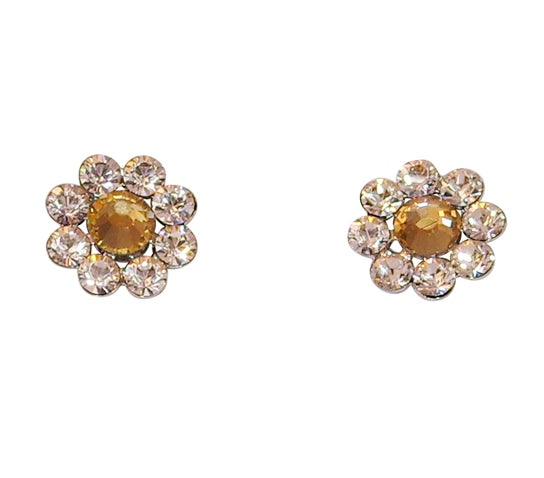 Tarina Tarantino Classic Flower Post Earrings (Bellini) - Belle Fleur Boutique