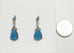 Sweet Romance Pacific Blue Crystal Pear-Shaped Pierced Earrings - Belle Fleur Boutique