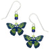 Sienna Sky Fantasy Butterfly Blue & Green Pierced Earrings ~Made in Colorado~ - Belle Fleur Boutique