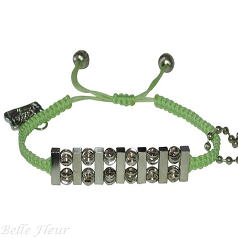 Rose Gonzales "Nadia" Fresh Collection Woven Bracelet in Pastel Green - Belle Fleur Boutique