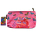 Laurel Burch Fuchsia Cats & Butterflies Canvas Cosmetic Bag Pouch Pink & Purple - Belle Fleur Boutique