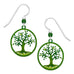 Sienna Sky Green Tree of Life Pierced Earrings - Belle Fleur Boutique