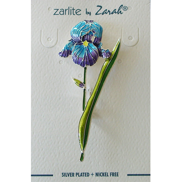 Zarah Blooming Iris Pin - Belle Fleur Boutique