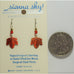 Sienna Sky Maple Leaves Pierced Earrings (Orange & Rust) - Belle Fleur Boutique