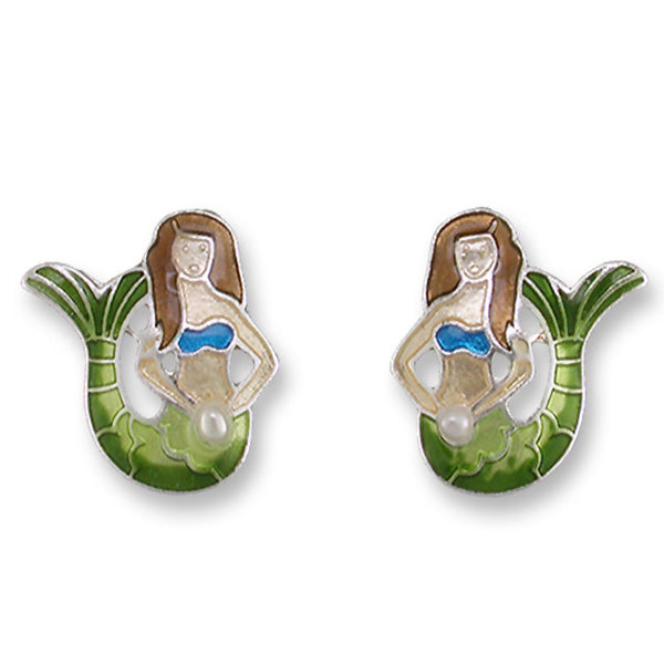 Zarah Petite Mermaid Post Earrings - Belle Fleur Boutique