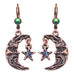 Kirks Folly Moon Shadow & Star Leverback Earrings (Coppertone) - Belle Fleur Boutique